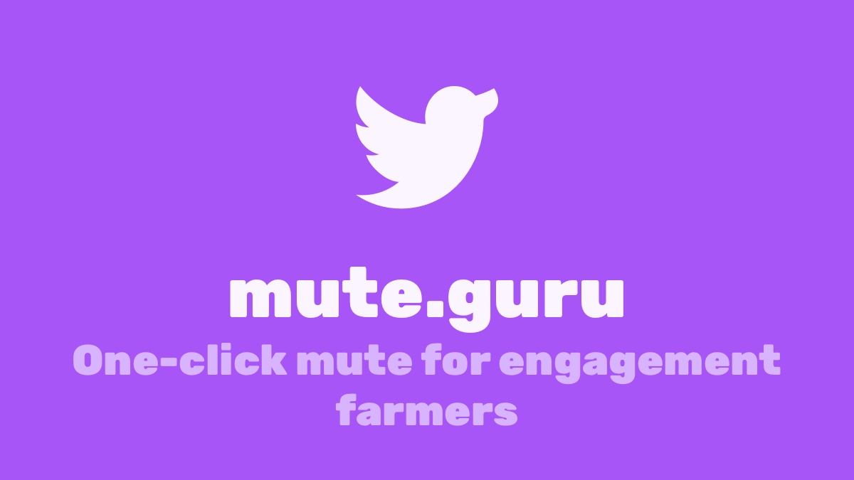 Take back your feed | mute.guru